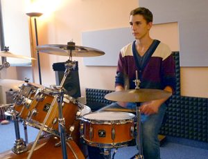 Drumshower-Schüler Lukas
